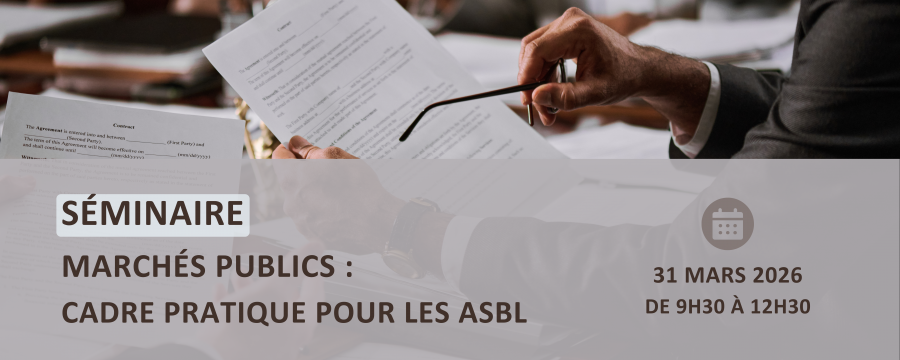 Marchés publics _ cadre pratique pour les ASBL